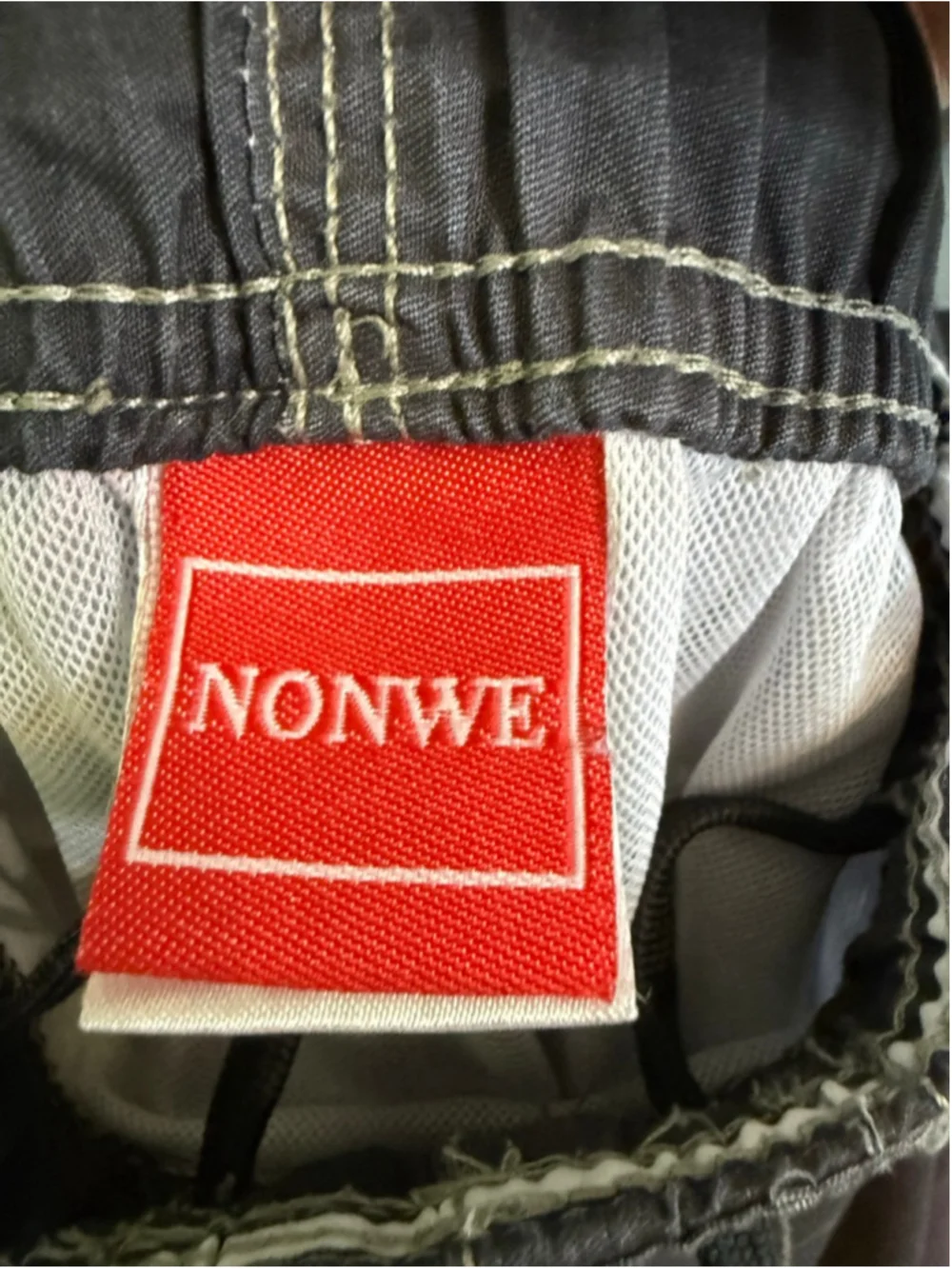 Men's NONWE Black Gray Striped Board Shorts m‎
